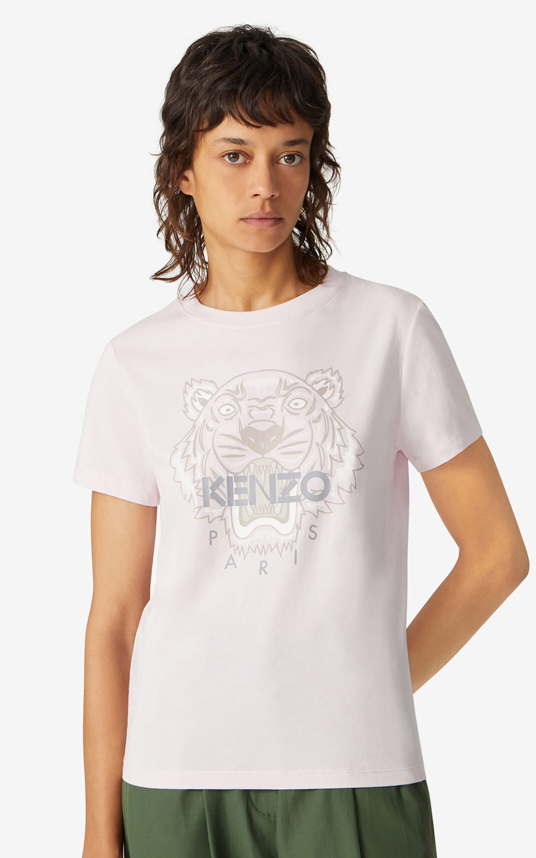 Kenzo Tiger T Shirt Pink For Womens 6958GCXDH
